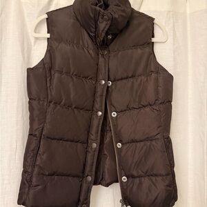 J. Crew Brown Puffer Vest